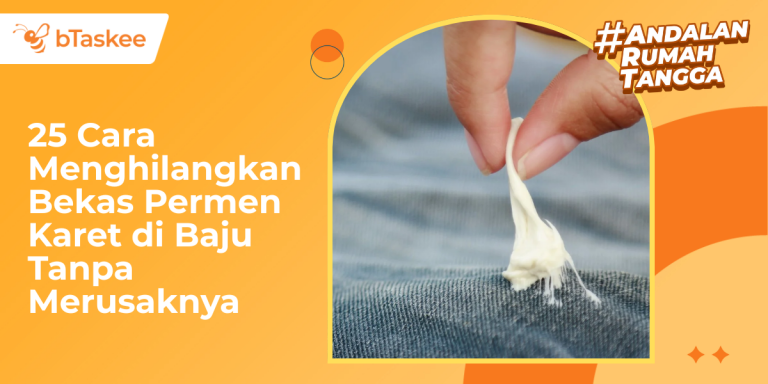 cara menghilangkan bekas permen karet di baju