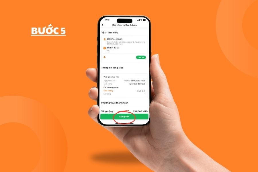 Thanh toán và xác nhận đơn hàng.