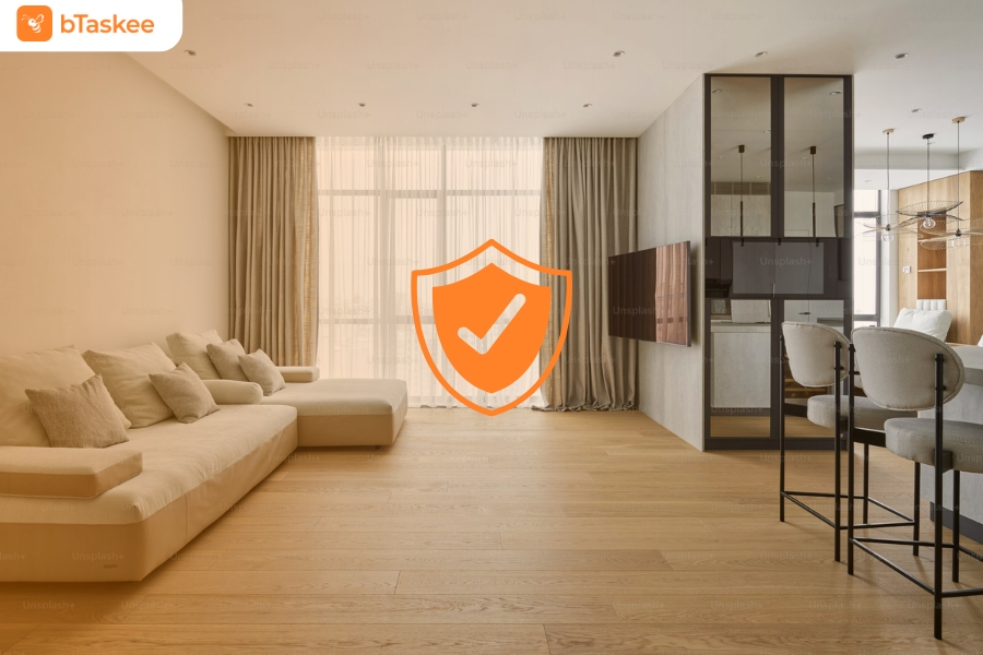 Chính sách bảo hành tài sản trong mỗi ca làm việc của bTaskee.