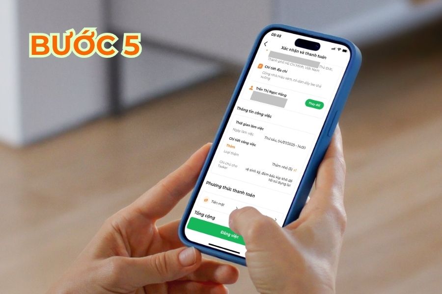 Kiểm tra cuối cùng và xác nhận.