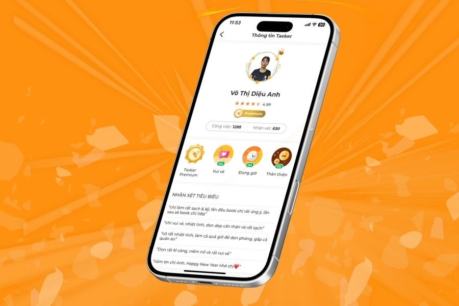 Đội ngũ Tasker chuyên nghiệp.