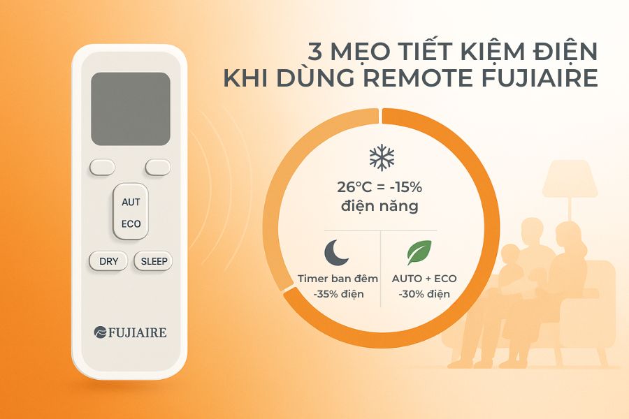 Hãy tận dụng 3 bí quyết từ bTaskee để tối ưu hiệu quả sử dụng remote điều hòa Fujiaire.