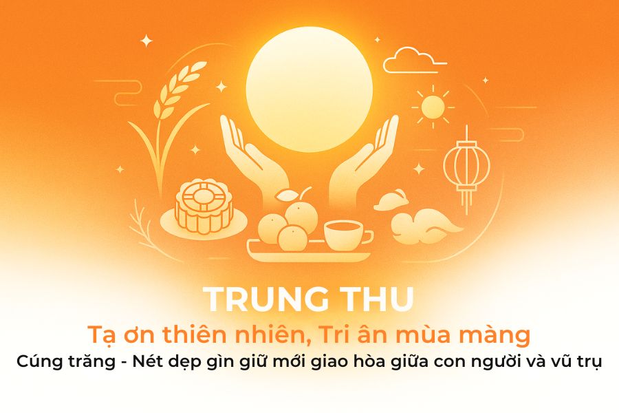 Trung thu cũng mang ý nghĩa về việc tri ân và tạ ơn thiên nhiên.