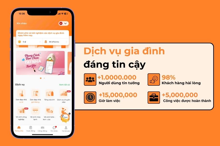 Uy tín 9 năm kinh nghiệm với hơn 1 triệu khách hàng.