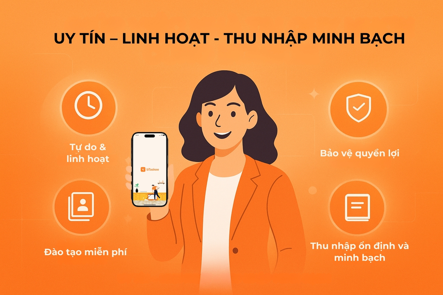 4 lợi ích mà bạn nhận được khi trở thành Tasker của bTaskee.