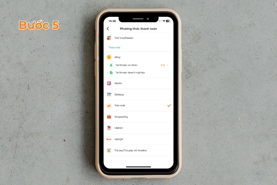 Chọn phương thức thanh toán và tiến hành đăng việc.
