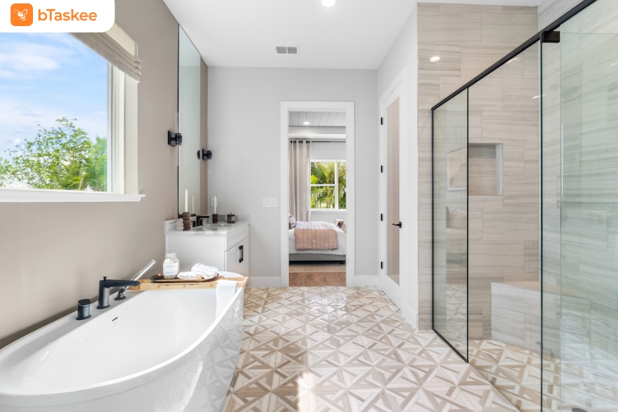 Nhà tắm sạch sẽ giúp duy trì không gian sống an toàn và dễ chịu.