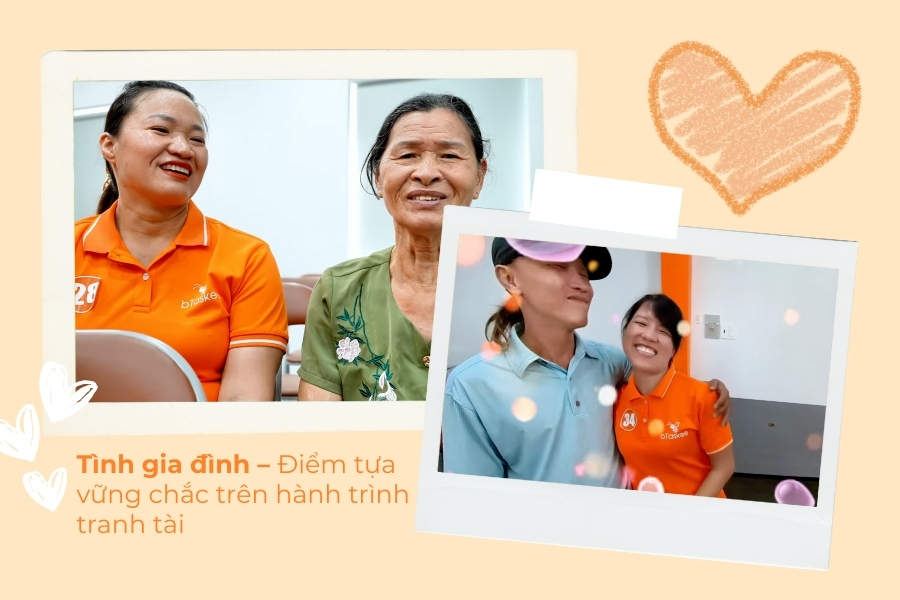 Những khoảnh khắc gia đình đồng hành, tiếp thêm sức mạnh cho các chị Ong.