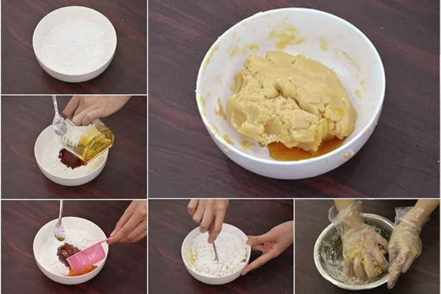 Trộn nhân thập cẩm cho bánh Trung thu cũng khá đơn giản.