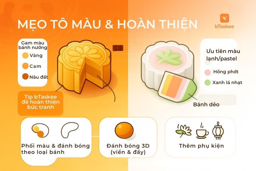 3 kỹ thuật nâng cao để hoàn thiện bức tranh vẽ Trung thu thêm bắt mắt.