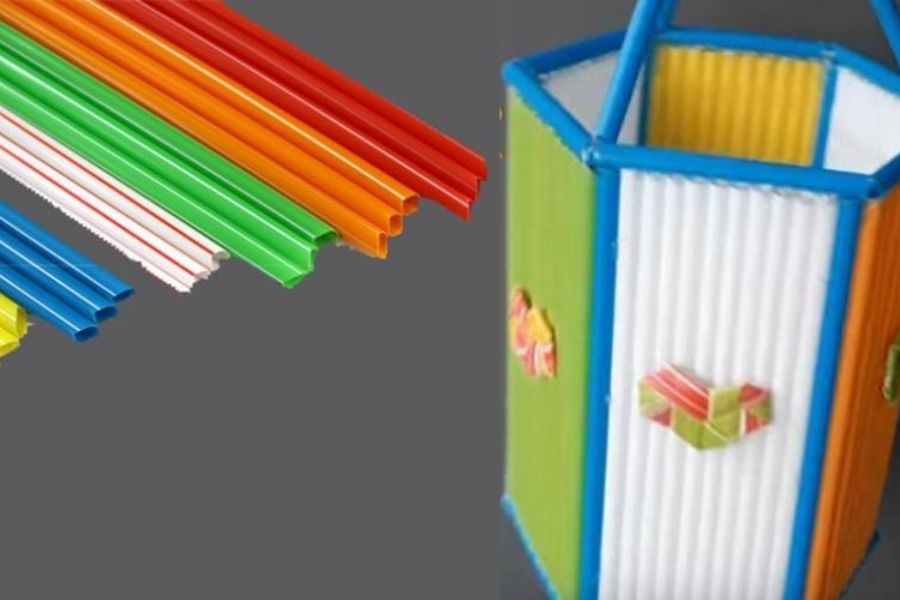 Chiếc đèn kéo quân ống hút.