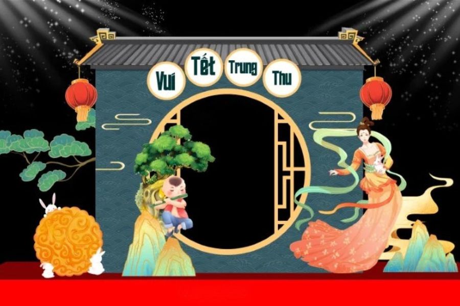 Chủ đề về chị Hằng, chú Cuội phổ biến, gần gũi.