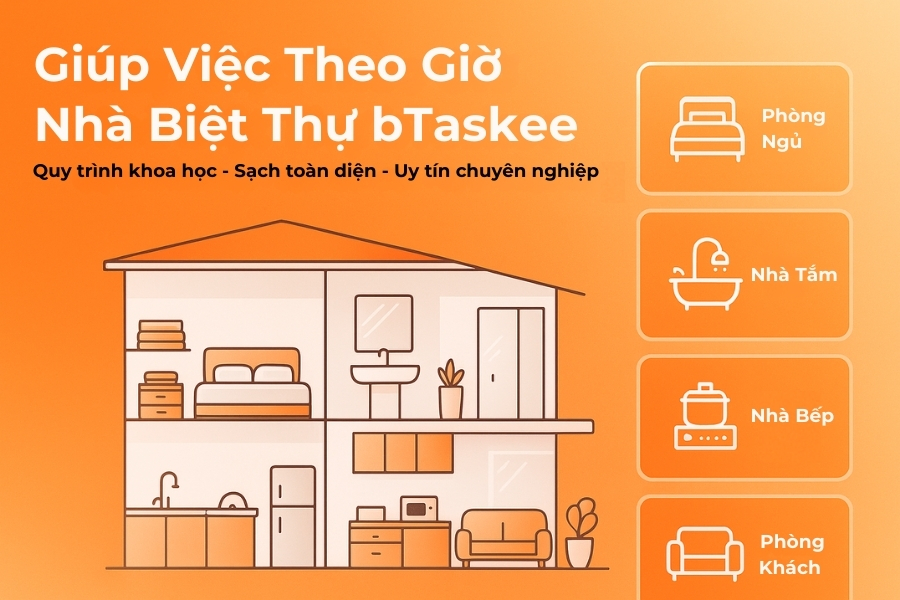 Hỗ trợ toàn diện các khu vực trong biệt thự.