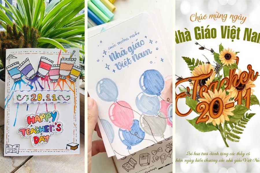 3 mẫu thiệp 20/11 được ưa chuộng.