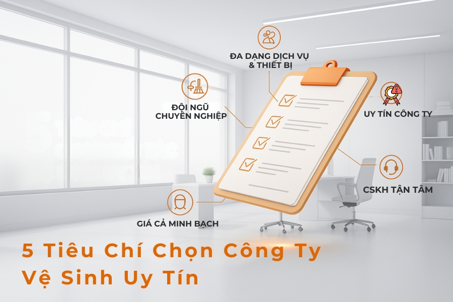 5 tiêu chí lựa chọn công ty vệ sinh uy tín tại TPHCM.