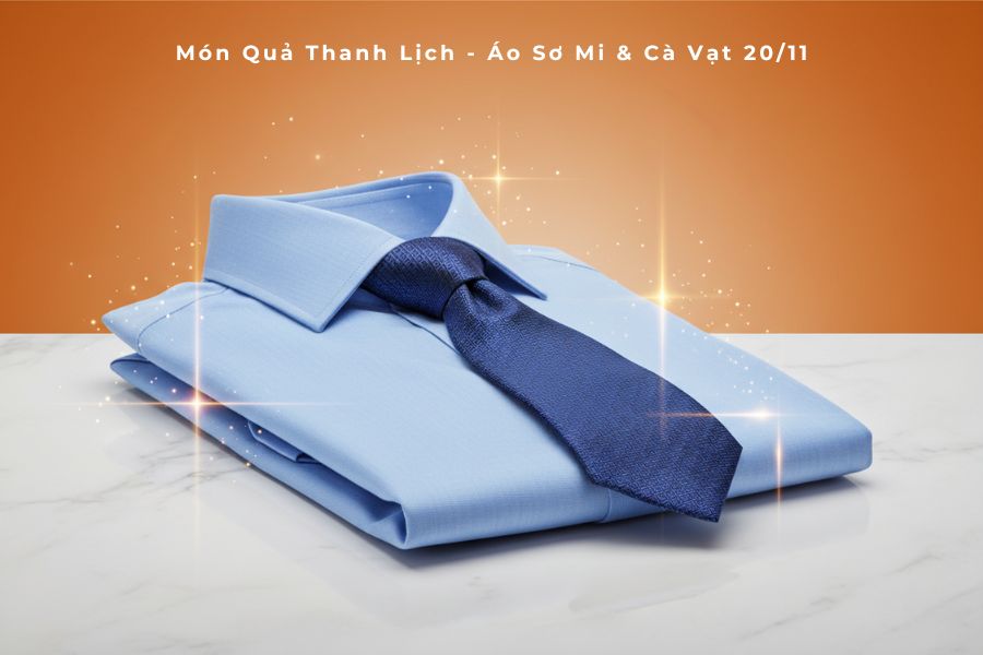 Áo sơ mi cũng là món quà tặng 20/11 phù hợp cho thầy giáo.