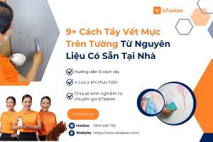 cách tẩy vết mực trên tường sơn