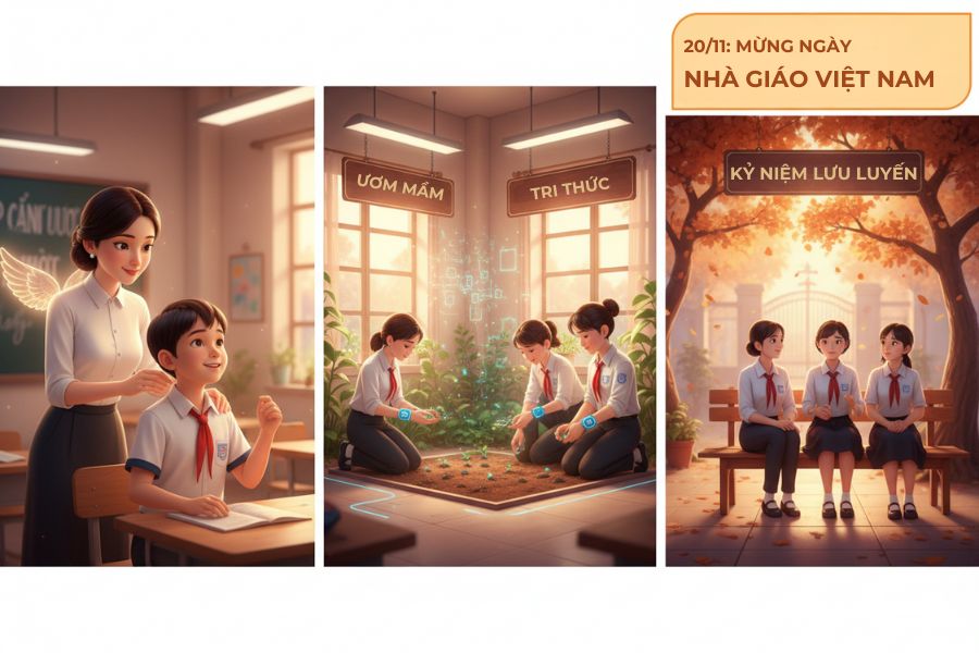 Cô thầy và những kỷ niệm lưu luyến (hình minh họa).