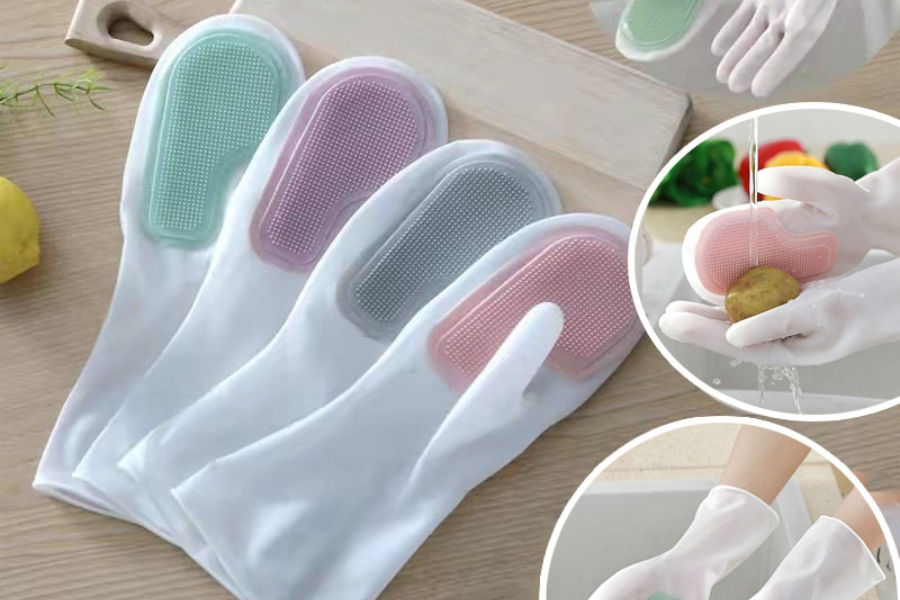 Găng tay vệ sinh silicon chuyên dụng.