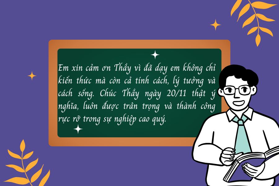 Gửi lời chúc 20/11 đến những người Thầy đáng kính.