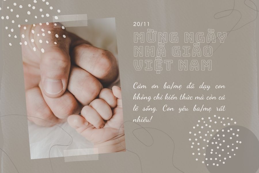 Khi giáo viên cũng là cha mẹ, lời chúc 20/11 sẽ trở nên đặc biệt hơn bao giờ hết.