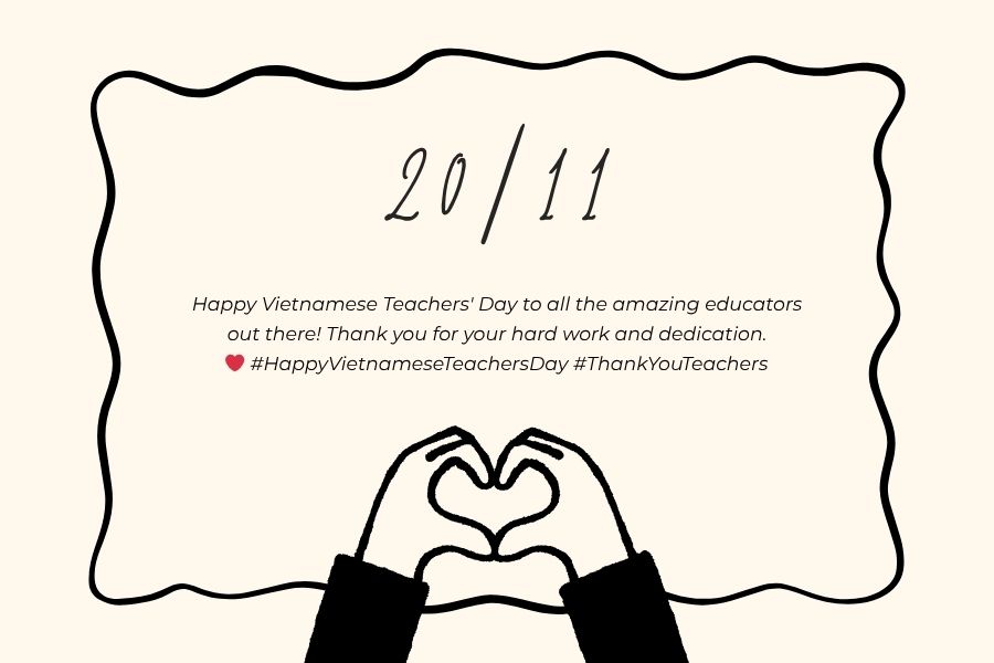 Mạng xã hội cũng là một phương tiện tốt để bạn truyền tải thông điệp chúc mừng 20/11 tiếng Anh của mình.