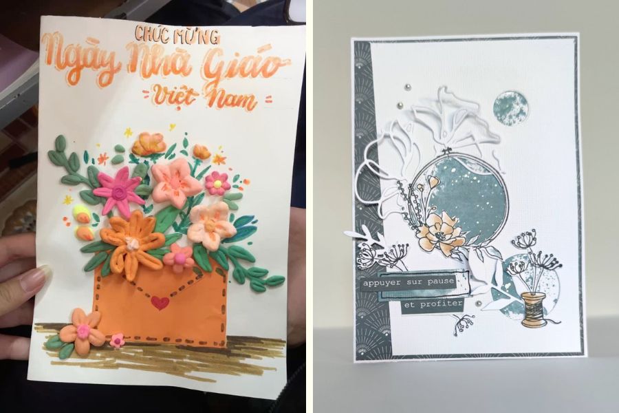 Mẫu Thiệp 20/11 Phong Cách Nghệ Thuật – Sáng Tạo Và Cá Tính - mẫu 1