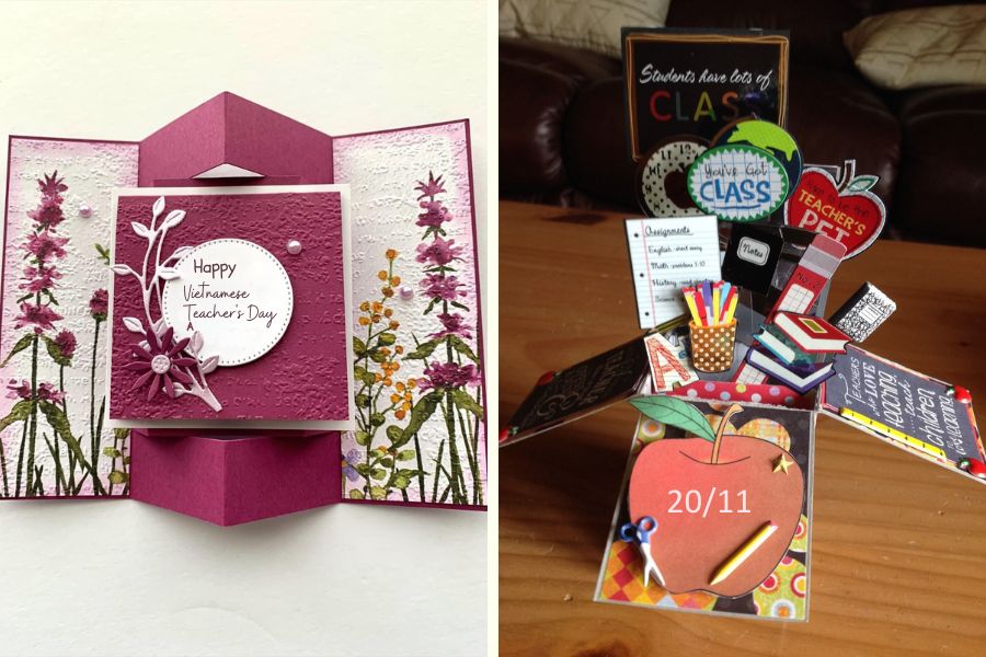 Thiệp 20/11 cực sáng tạo.