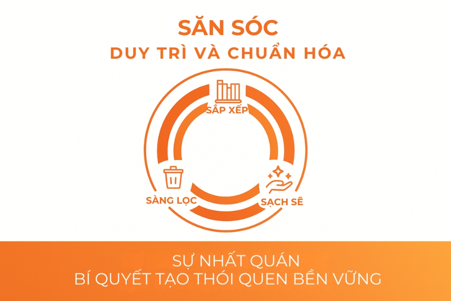 Tiêu chuẩn hóa quy trình dọn dẹp bạn đã thiết lập ở các bước trên.