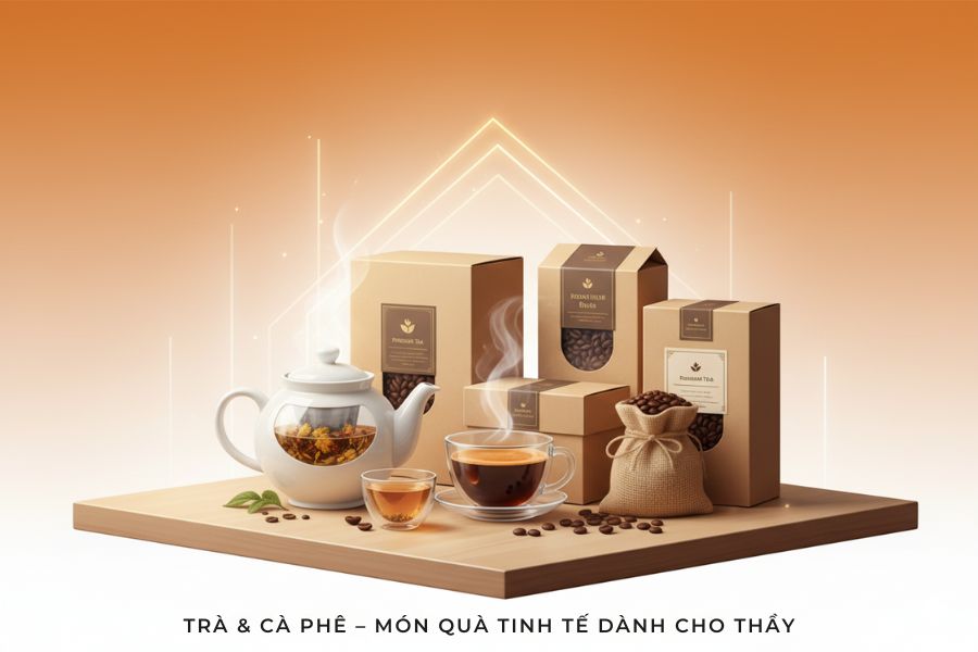 Trà và cà phê cũng là món quà 20/11 tặng thầy giáo ý nghĩa.