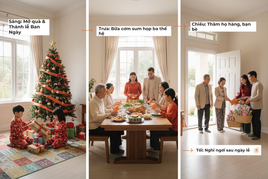 25/12 gọi là Lễ chính ngày (Christmas Day).