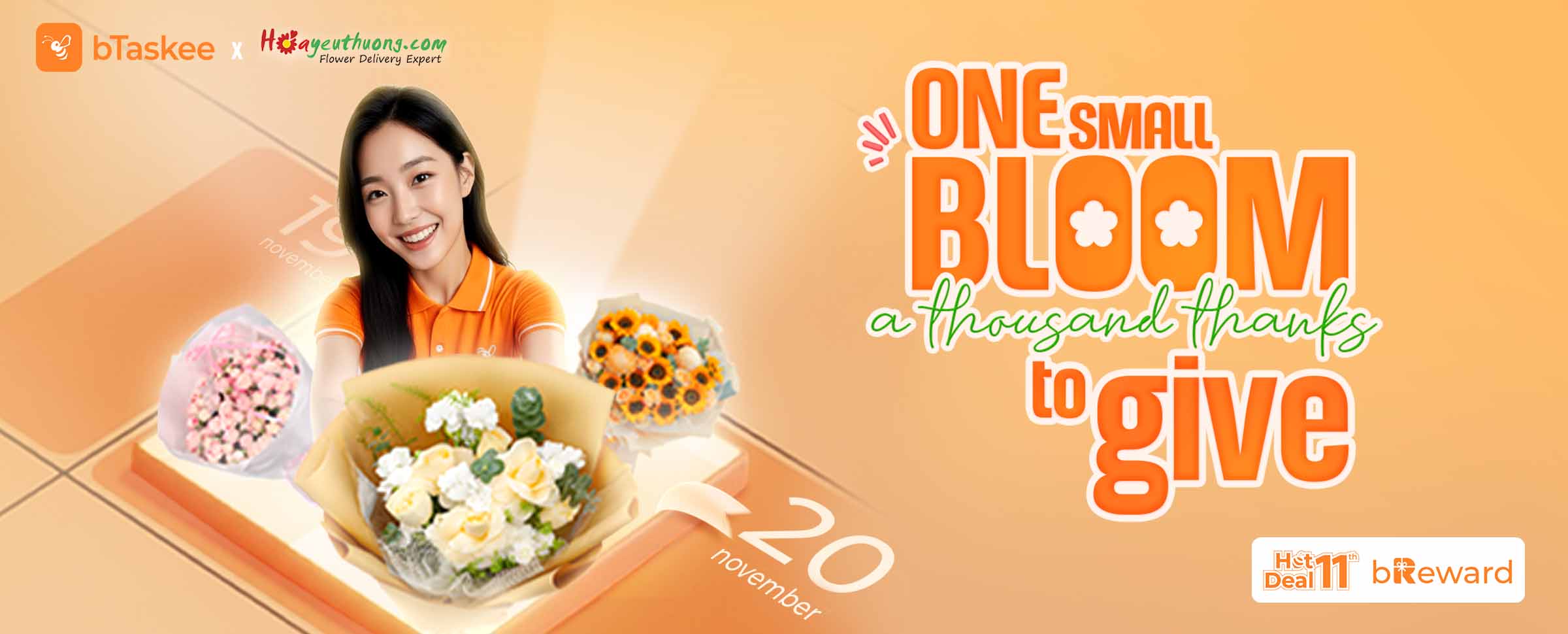 One small bloom a thousand thanks to give