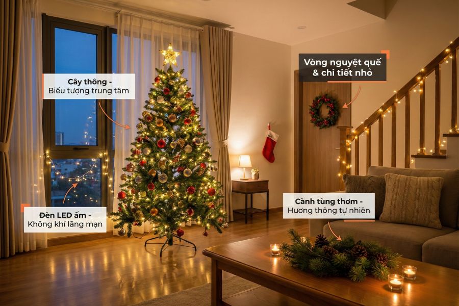 Có rất nhiều ý tưởng trang trí Giáng sinh để bạn tham khảo từ bTaskee.