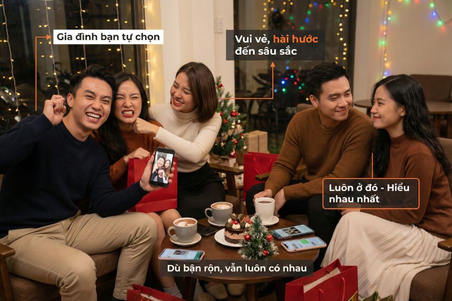 Bạn bè là một phần trong cuộc sống và họ cũng xứng đáng được nhận những lời chúc Noel ấm áp.