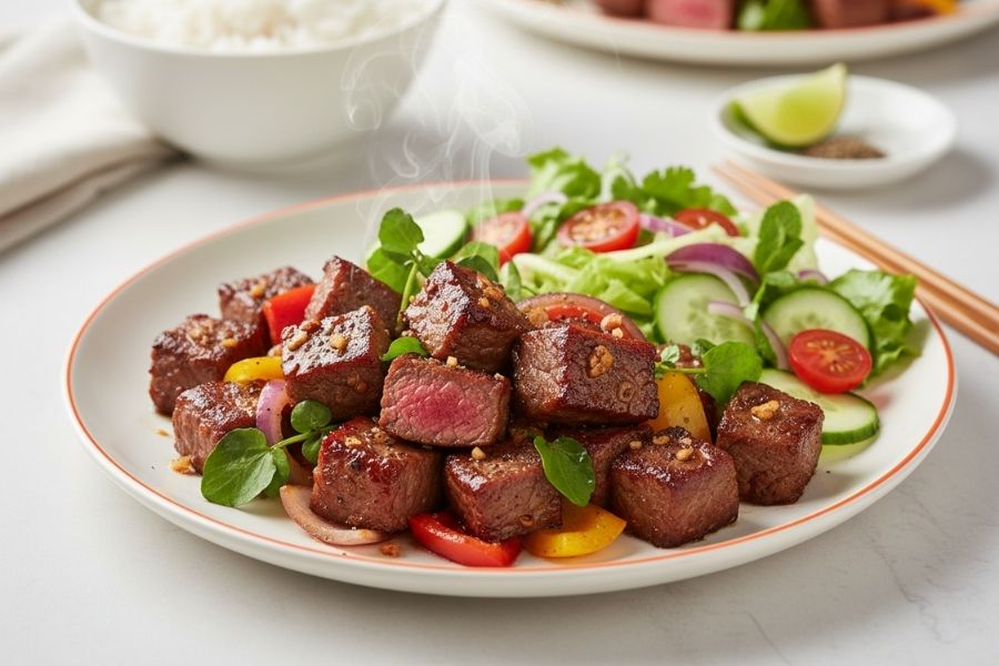 Bò lúc lắc khoai tây, món ngon như nhà hàng.