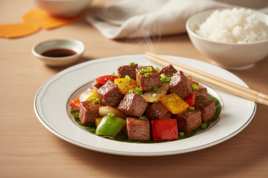 Bò lúc lắc ngũ sắc kích thích thị giác.