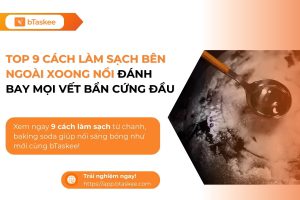 Cách làm sạch bên ngoài xoong nồi