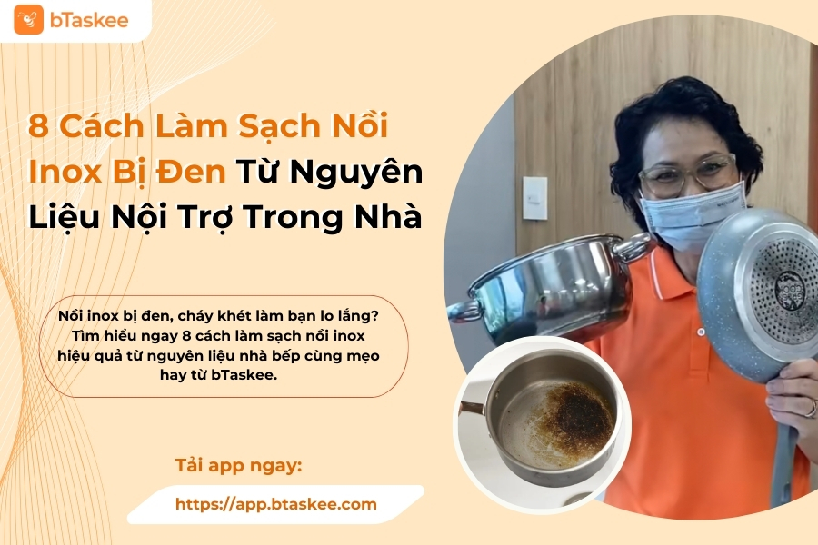 cách làm sạch nồi inox bị đen