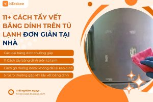 cách tẩy vết băng dính trên tủ lạnh