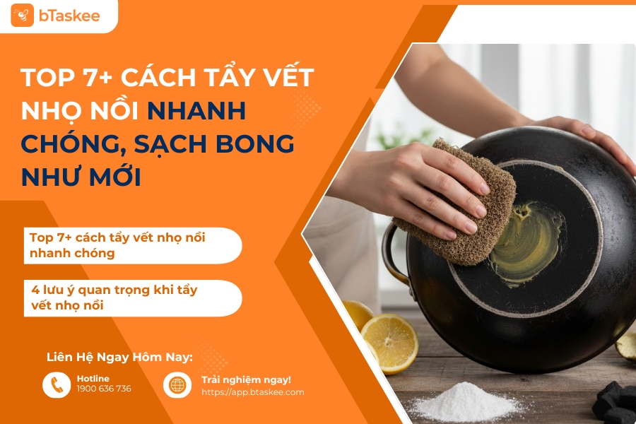 cách tẩy vết nhọ nồi
