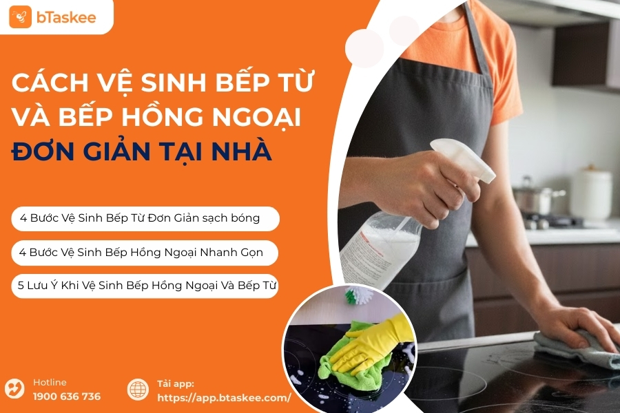 cách vệ sinh bếp từ và bếp hồng ngoại