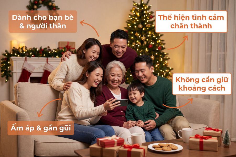 Chúc Giáng Sinh bằng tiếng Anh cho gia đình, người thân có thể thoải mái hơn.