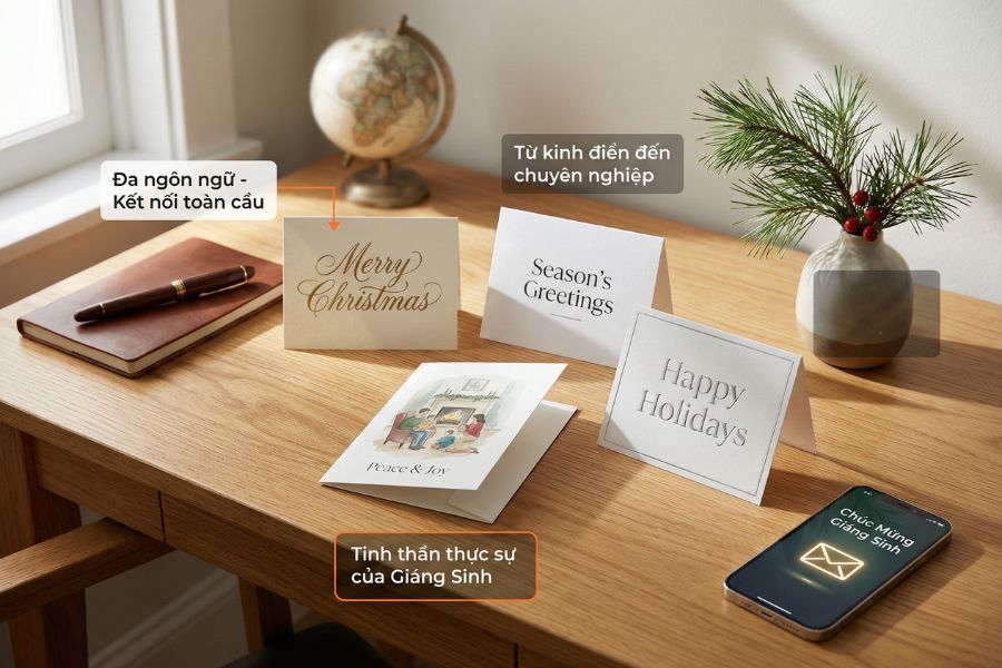 Chúc Giáng Sinh bằng tiếng Anh.