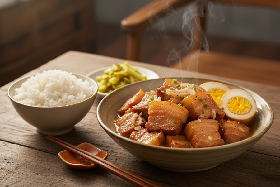 Đĩa thịt đông trong veo, món ngon ngày Tết.