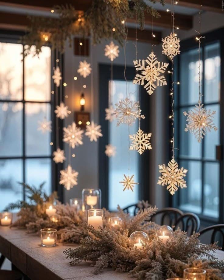Hanging snowflake