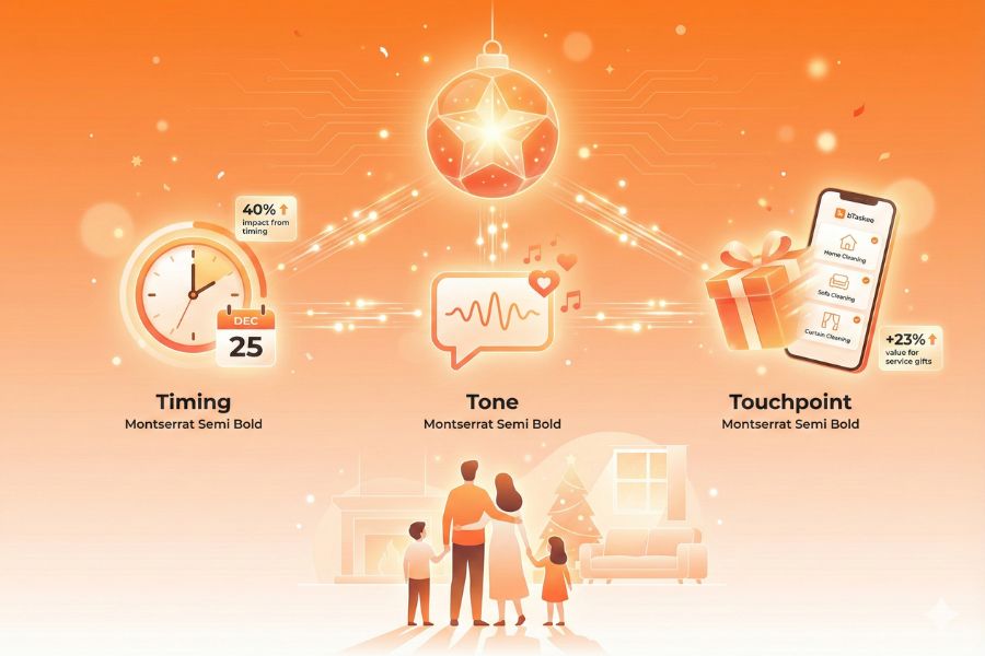 Hãy áp dụng công thức 3T để cá nhân hóa lời chúc Giáng Sinh nhé!