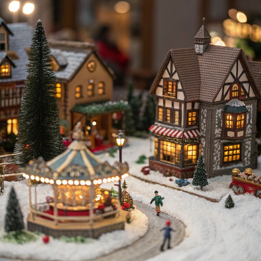Miniature Christmas village