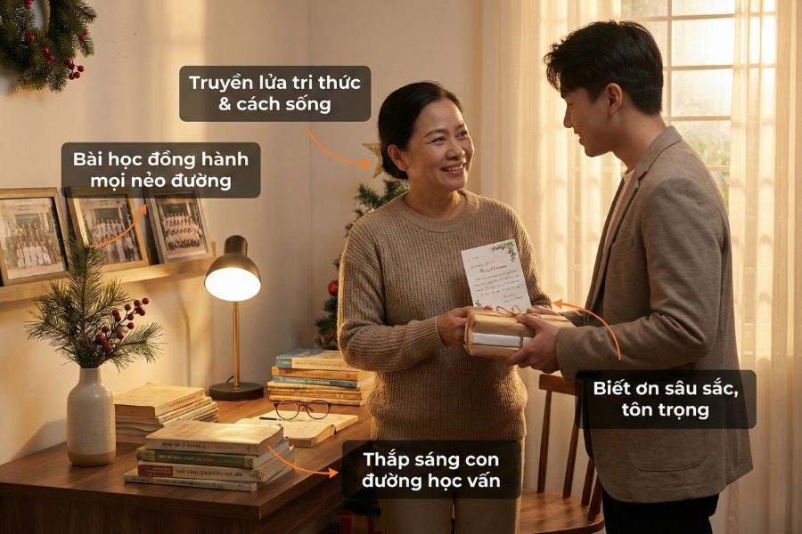 Thầy cô là người dẫn đường bạn đến bến bờ tri thức.