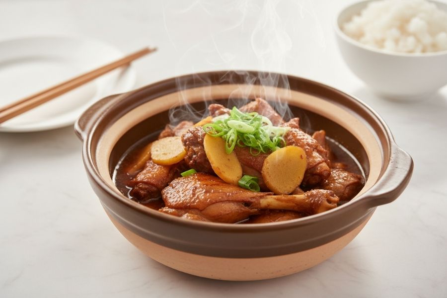 Vịt kho gừng ấm bụng, thịt mềm không hôi.