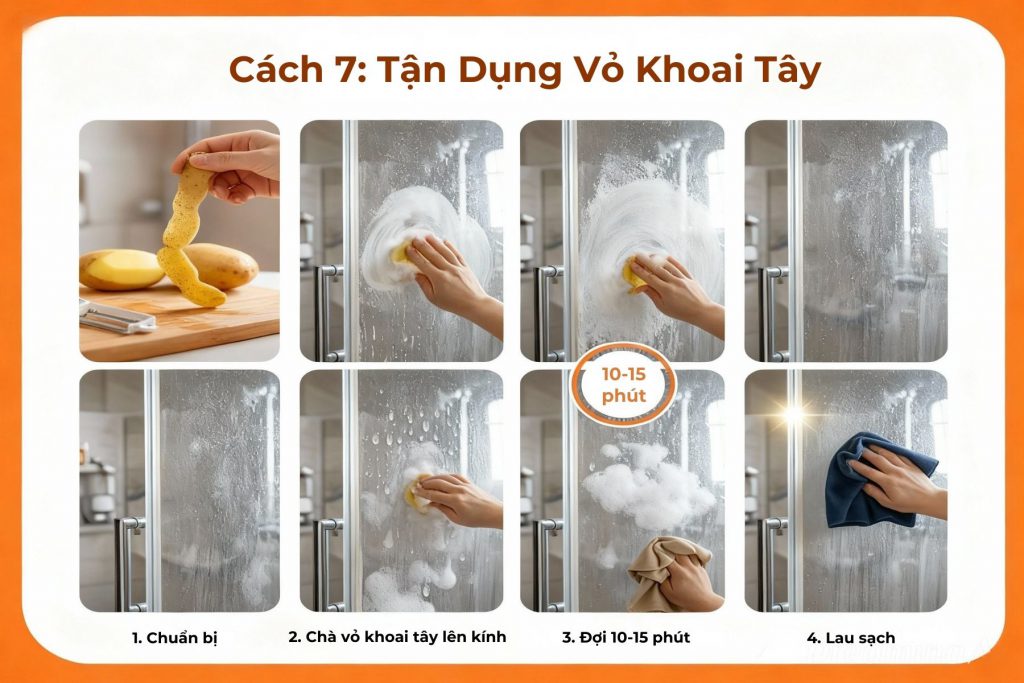 Tận dụng vỏ khoai tây.